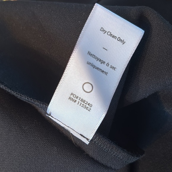 Likely High Neck Front Slit Form Fitting Black Dress 0102 - Picture 10 of 10